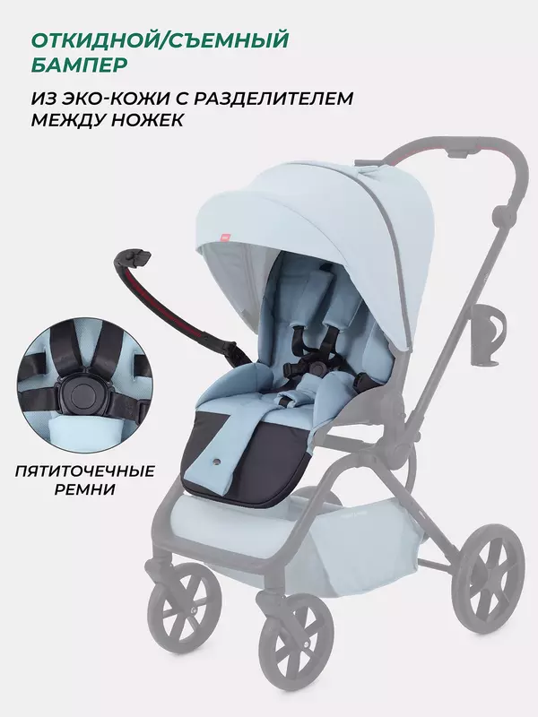 Коляска прогулочная Mowbaby Mio Blue